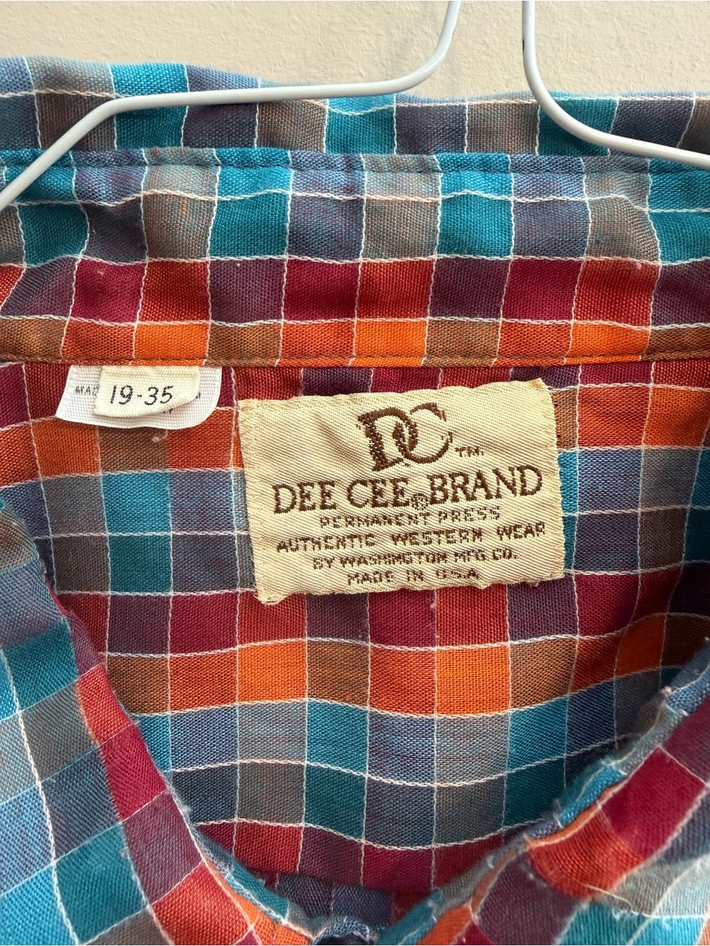 Men's Casual Plaid Button-Down Shirt - Multicolor - Picture 3 of 4